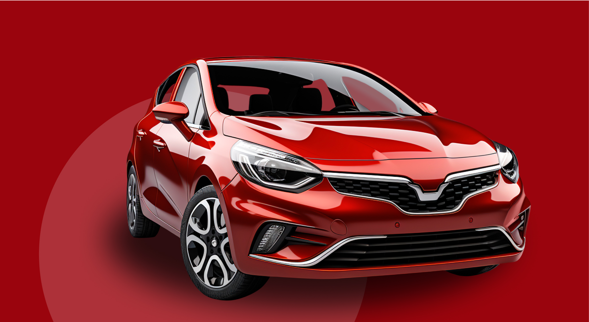 Red car